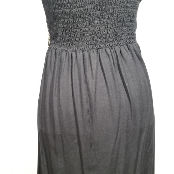 Uluwatu black animal print maxi halter dress Siz M - Picture 5 of 8